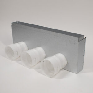 Boîtier de sol NilAIR pour alimentation - 500 x 60 mm - 3 voies