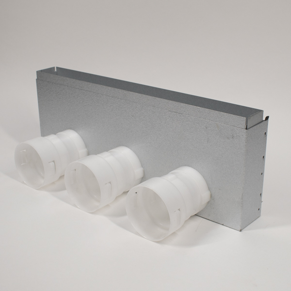 Boîtier de sol NilAIR pour alimentation - 500 x 60 mm - 3 voies